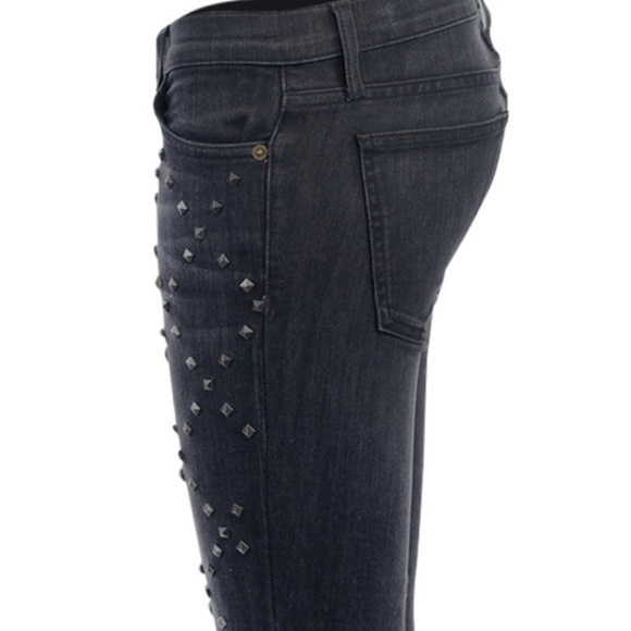 NWT Current/Elliot Black Destroy Studded Jeans